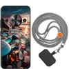 vingarshern Custodia in Silicone Sottile, ZTE Blade A75 5G Cover Antiurto Con Motivo Geometrico, ZTE Blade A75 5G Case Silicone Con Catena/Cordino per Cellulare, Modèle*05