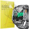Blueshaweu 6 Pezzi Pellicola Compatibile per TX1 2,13" SmartWatch,Pellicola Protettiva Compatibile per HIRREO/LIGE/DREMAC Smartwatch Sensibile al Tatto,Senza Bolle,HD TPU Film (TPU)