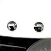 Sparkling Fancy Diamonds Coppia Diamanti Naturali Round Cut 0,24 ct Colore Nero 3 mm
