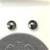 Sparkling Fancy Diamonds Coppia Diamanti Naturali Round Taglio Rosa 0.28CT Colore Nero