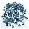 Sparkling Fancy Diamonds Piccoli Diamante Blu 2 MM / 1 PC Taglio Rotondo Tutti Naturale Venduto Per