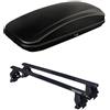 FARAD - MENABO BOX BAULE da Tetto auto da 430 LT.+ KIT BARRE PORTATUTTO per 308 dal 2013 - 2021