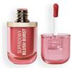Revolution Beauty London Revolution Superdewy Liquid Blush Burst - Blush liquido coprente buildable per guance, formula siero con peptidi e acido ialuronico, Vegan - Caramel Cooler Bronze - 4,2 ml