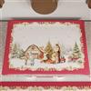 PETTI Artigiani Italiani - Coprifornello Natalizio, Coprifornello Cucina Natalizio, Copri Piano Cottura 50x70 cm, Coprifuochi Vintage Xmas, 100% Made in Italy