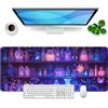 Ridilozey Tappetino per mouse viola Xl Gaming Mouse da donna Desk Pad grande Desk Mat Fantasia accessorio ufficio sottomano 80 x 30 cm (viola)