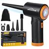 WHATOOK Elettrico Rimuovi Polvere Aria Compressa Senza Fili ：3 Velocità 60000 giri/min Miglior Sostituto di Bombolette ad Aria Compressa with LED Light (Air Duster)