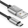 deleyCON 0,5m Cavo Micro USB in Nylon Cavo di Ricarica e Dati con Connettori in Metallo per Ricarica e Sincronizzazione Telefono Smartphone Tablet