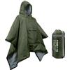 brooksnaji Sacco a pelo vestito, attrezzatura di sopravvivenza per clima freddo, poncho, sacco a pelo per esterni, per uomini, donne, adulti, adolescenti, escursionismo, alpinismo, esplorazione
