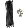 SkyjOy Raggi Bicicletta Raggi Bici 10PCS 12G (2.5mm Dia) E-Bike for MTB/Fat Elettrico for Bicicletta o Ebike Kit di Conversione Ruota Anteriore Posteriore(222mm)
