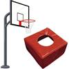 Generic Cuscinetto per palo da basket, copertura avvolgente per pali quadrati e rotondi da 5-15 cm, spessa imbottitura protettiva per la sicurezza interna ed esterna, 20 x 20 cm