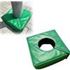 Generic Imbottitura per bastoni da basket, 30,5 x 30,5 x 15,5 cm, spessa schiuma di poliuretano avvolgente per pali rotondi da 10,2-20,3 cm, per interni ed esterni e protezione per colonne da cantina
