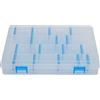 Arythia Valigetta Pesca, Contenitore Esche Trasparente, Box Pesca Regolabile con Divisori, Scatola Porta Esche Resistente per Minuterie e Accessori