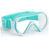 HIKOTEY Maschera subacquea per bambini con fascia in tessuto, maschera da snorkeling anti-perdite e fascia in tessuto elastico, maschera da snorkeling panoramica a 180°, HD, anti-appannamento