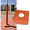Generic Cuscinetto per palo da basket, resistente, avvolgente per pali quadrati e rotondi da 5-20 cm, protezione spessa per pali, lampioni, sicurezza per parchi giochi