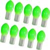 Mekalero 10Pcs Luce di Plastica Glow Stick Luminoso Pesca Lightstick Lampada Led Luci di Pesca Attrattore Luce Attrattore