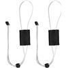 CAZSTYK Cinghia elastica per cercatori di pesci da viaggio, cinghia elastica elastica per adattarsi saldamente fino a 18 pollici schermo pesca grafico copertura