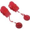 HAPINARY 2 Pezzi Chiave di Sicurezza Magnetica Rotonda per Tapis Clip di Sicurezza, Compatibile per Macchine da Esercizio, Funzione di Arresto di Emergenza