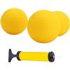 RNXRZANK Palline di Ricambio per Il Gioco Roundnet con Pompa Ad per, 3.5 inch 3pcs