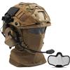 Generic Set Casco Tattico Airsoft Con Cuffie, Copricasco, Maschera E Protezione Rete Acciaio. Attrezzatura Regolabile For Paintball, Caccia & Cosplay - Pro