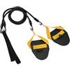 NiuLumea Dryland Swim Trainer con pagaie, fascia di resistenza in TPE ad alta elasticità, per allenamento della forza, pinne con gancio regolabile, per palestra interna e uso domestico, giallo