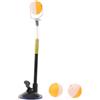 HAPINARY Macchina per Allenamento di Ping Pong Portatile con Base a Ventosa in PVC e Lega di Alluminio, Rotazione a 360 Gradi, per Uso Indoor e Ufficio