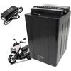 JCXYL EV Batteria per Moto elettrica da 60 Volt 48V 60V 72V 20Ah 25Ah 30Ah 40Ah Pacco Batteria al Litio con Caricabatterie per Scooter e ciclomotori,72v,40Ah