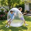 CelestiMingle Palla ad acqua gonfiabile, 119 cm, trasparente, grande, riutilizzabile, per bambini e adulti, resistente agli strappi, per spiaggia, giardino, piscina, feste all'aperto (A)