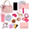 Generico Borsa da gioco - Fai finta di vestirti, borsa alla in miniatura, oggetto di gioco creativo e fantasioso, accessorio elegante | per ragazze giovani, studenti, bambini tre ai sei anni, complean