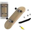 APPCRFM Skateboard Finger Da Dito, Skateboard da Dito in Legno, Giocattolo Sportivo Regalo per Appassionati di Skateboard - Piccola Idea Regalo per Adolescenti e Capretti (wood)