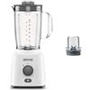 Kenwood BLP41.C0WH Frullatore, Caraffa da 2L dotata di pratica maniglia, lame in Acciaio, 3 velocità+Pulse, Incluso Accessorio TRITATUTTO, Piedini antiscivolo, Plastica, Bianco e Grigio