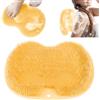 Mulomir Spazzola per Massaggio da Bagno in Silicone, Scrubber Piedi e Schiena, Tappetino Massaggiante Pulizia per Esfoliare, Circolazione Sanguigna