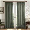 MRTREES Tende Lino Semitrasparenti con Fettuccia per Interni Moderne Soggiorno Camera da Letto 2 Pezzi 140x245 cm, Tenda da Interno per Salotto Eleganti Sala Cameretta Bambini, Verde Oliva