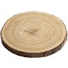 BWAY Base Rotonda di Legno con Corteccia per il Calco Mani Coppia - Dischi di Legno Naturale - Ideale per il Tuo Calco delle Mani - Diametro 15.5 cm - Utlizzabile anche come Centrotavola, Portapiante