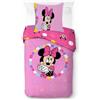 Jay Franco Kids Disney Minnie Mouse - Biancheria da letto super morbida con federa, copripiumino non incluso, multicolore, 2 pezzi, singolo