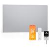 blumfeldt - Pannello Radiante a Infrarossi, 600W - Montaggio a Parete, Controllo con App & Telecomando, Termostato Esterno, IP44, Efficienza del 95%, per 10-15 m², Alluminio, Blocco per Bambini