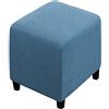 ELYSYSRL Copri Pouf Quadrato/Rettangolare Elasticizzato, Spandex Copertura Dell'Ottomano 50x50/80x80/40 x 40/90x90 Cover Moderna Copri Poggiapiedi Poltrona per Soggiorno, Morbido Lavabile Fodere per Sgabello (