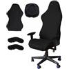 HAPZUR Copri Sedia Gaming 4 Pezzi, Universale Elastico, Fodera Protettiva Lavabile per Sedia da Ufficio Computer, Rinnova & Protegge (SOLO COVER)