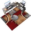 Laegnfho Tappeto Salvapavimento Tappeto Sedia Ufficio Antiscivolo 110 x 120 cm Ufficio Protettore del Pavimento Tappeto per Sedia con Ruote Tappeto Sedia Gaming Pavimenti per Parquet e Pavimenti Duri