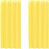 vidaXL Tende in Voile con Occhielli 2 pz Giallo, Tenda a Rete, Tenda Trasparente, Voile per Finestra, Trattamento Finestra, Tenda Pura Voile