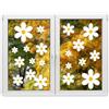 Gosknor 72pz Adesivi per Finestre a Forma di Margherita, Estate Primavera Adesivi per Finestre Fiori Adesivi Fiori Boho Bifacciali Decorazione Floreale Statica per Casa Ufficio Scuola Feste Finestre