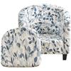 JUNLEBUYI 2 Pezzi Copripoltrona 1 Posto Elasticizzato Copripoltrona Da Cocktail Chesterfield Rimovibile Lavabile Per Bancone Soggiorno Tullsta Camera Da Letto Bar (18#)