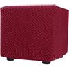 ZEaink Copri Pouf Quadrato Elasticizzato 70x70 /60x60 /45x45/ 80x80 /50x50 Ottomano Copri Poggiapiedi Quadrato Contenitore Copertura Dell'Ottomano Fodera Poggiapiedi Lavabile Copri Sgabello ( Color : #25 , S