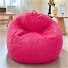 XeGe Sacco contenitore per peluche, copertura per pouf imbottito (senza imbottitura), in finta pelliccia lavabile, morbido sacco a sacco per peluche o tessuti, grande sacco peloso per adulti, bambini