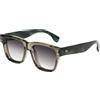 SHEEN KELLY Occhiali da sole quadrati spessi Uomini Donne retrò Tendenze Rettangolare Tartaruga Nero Telaio Shades 70s 80s Occhiali da vista