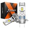 SEALIGHT H7 LED Lampadine 140W 46000LM, luminosità 7 volte superiore, formato mini 1:1 con ventola di raffreddamento da 15000 giri/min, 900% 6500K bianco freddo, Plug and Play, Confezione da 2