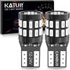 KATUR T10 W5W LED 194 168 2825 Lampadina Cuneo LED CANBUS Senza errori Super Luminoso Blu 30x3014SMD 12-24V per Luci Car Dome Map Door Luce di cortesia per Targa (Versione aggiornata)