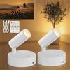 TaoFiaCo Faretti LED Ricaricabili da Parete per Interni Bianco 2 Pezzi - Lampada da parete USB con Telecomando 3 Colori - Faretto LED Wireless per Illuminazione di Quadri Piante Camera da Letto