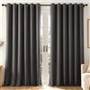 Deconovo Tende Oscuranti per Interni con Occhielli, 2 Pannelli 200x245 cm, Tende Termiche Isolanti per Camera da Letto e Soggiorno, Drappeggio Morbido ed Elegante, Grigio Antracite