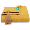 Totsy Baby Coperta Neonato Nido d'Ape tutto l'anno 100x150 cm - copertina cotone traspirante leggera bimbi mezza stagione neonati - carrozzina bambini morbida neonati Oeko-Tex Toffee