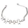 Shopping Cat Bijoux Bracciale famiglia - Braccialetto della famiglia - Crea il tuo bracciale della famiglia
